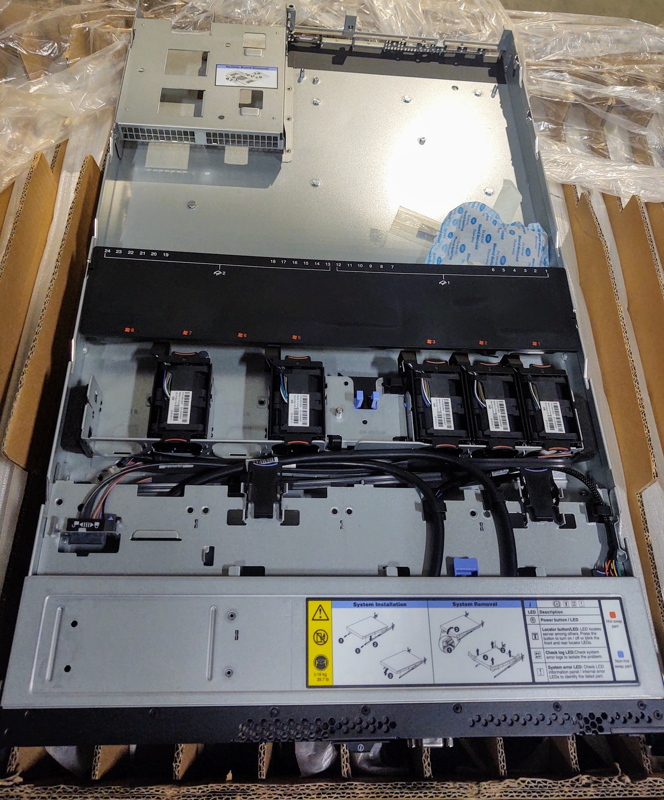 X3550 M5 CHASSIS ONLY 4X 3.5” HD W/5X FANS 5463/8869 00KF662-03-CT
