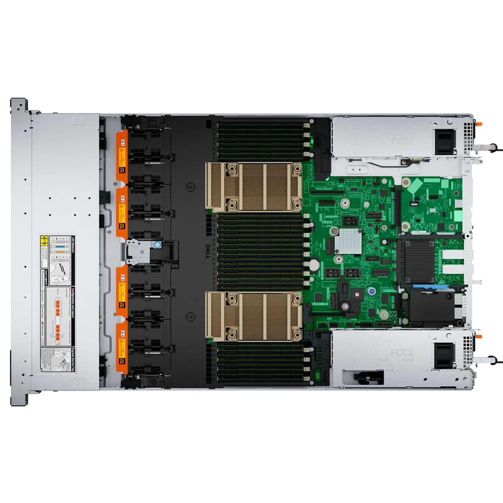 Dell R6625 PowerEdge Server 2x EPYC 9224 24C 256GB 8x 7.68TB SAS SSD
