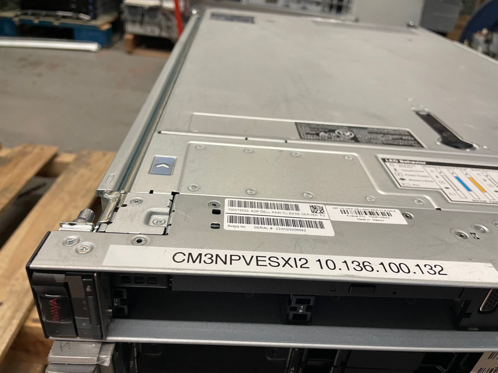 Avaya Dell PowerEdge R640 OEM XL640 2 X SILVER 4210. NO MEMORY. no bezel
