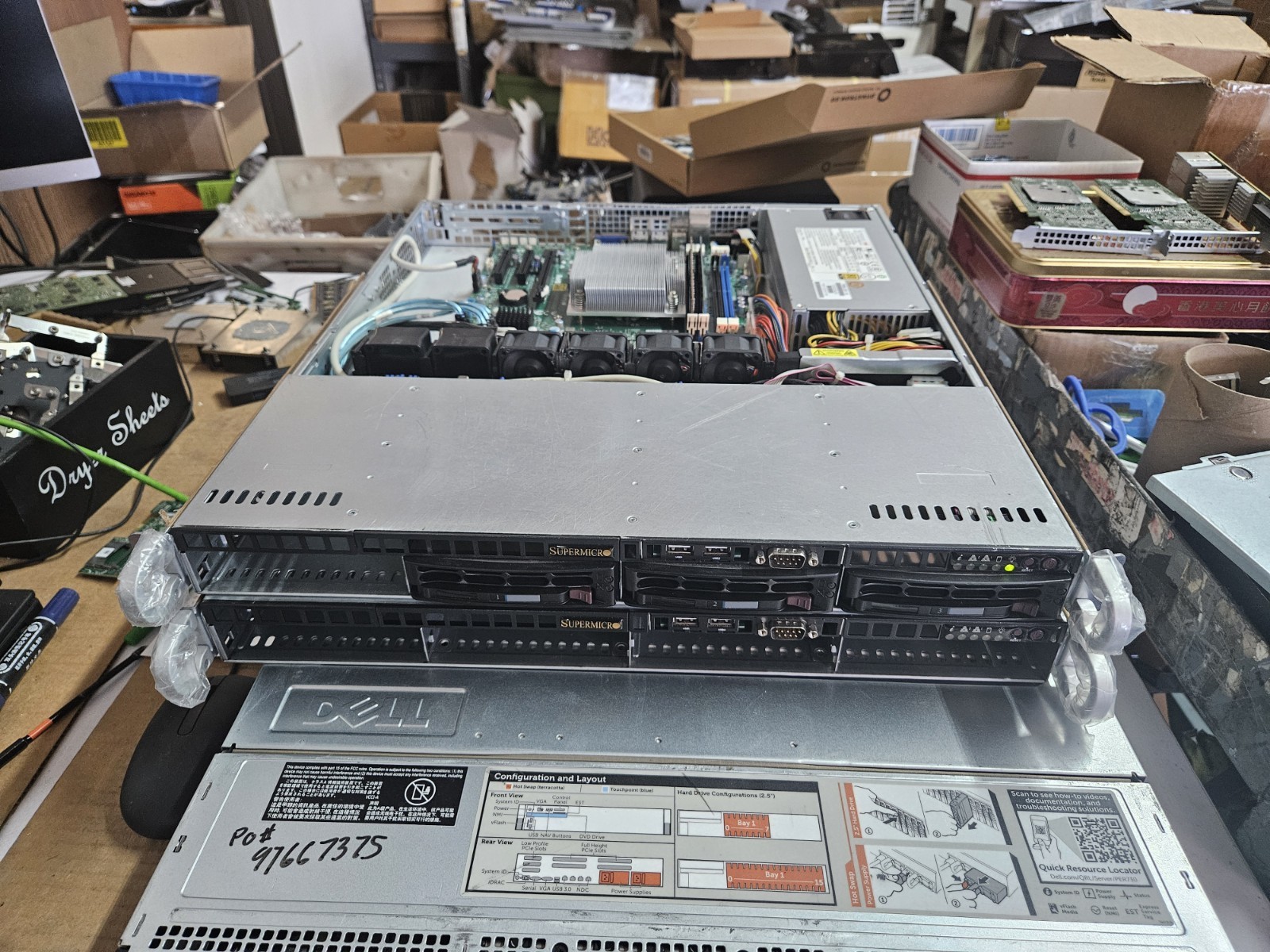 supermicro CSE-813M X10SLL-F E3-1270V3 3.5GHz 1*350W 4*3.5 SATA 4GB RAM SERVER