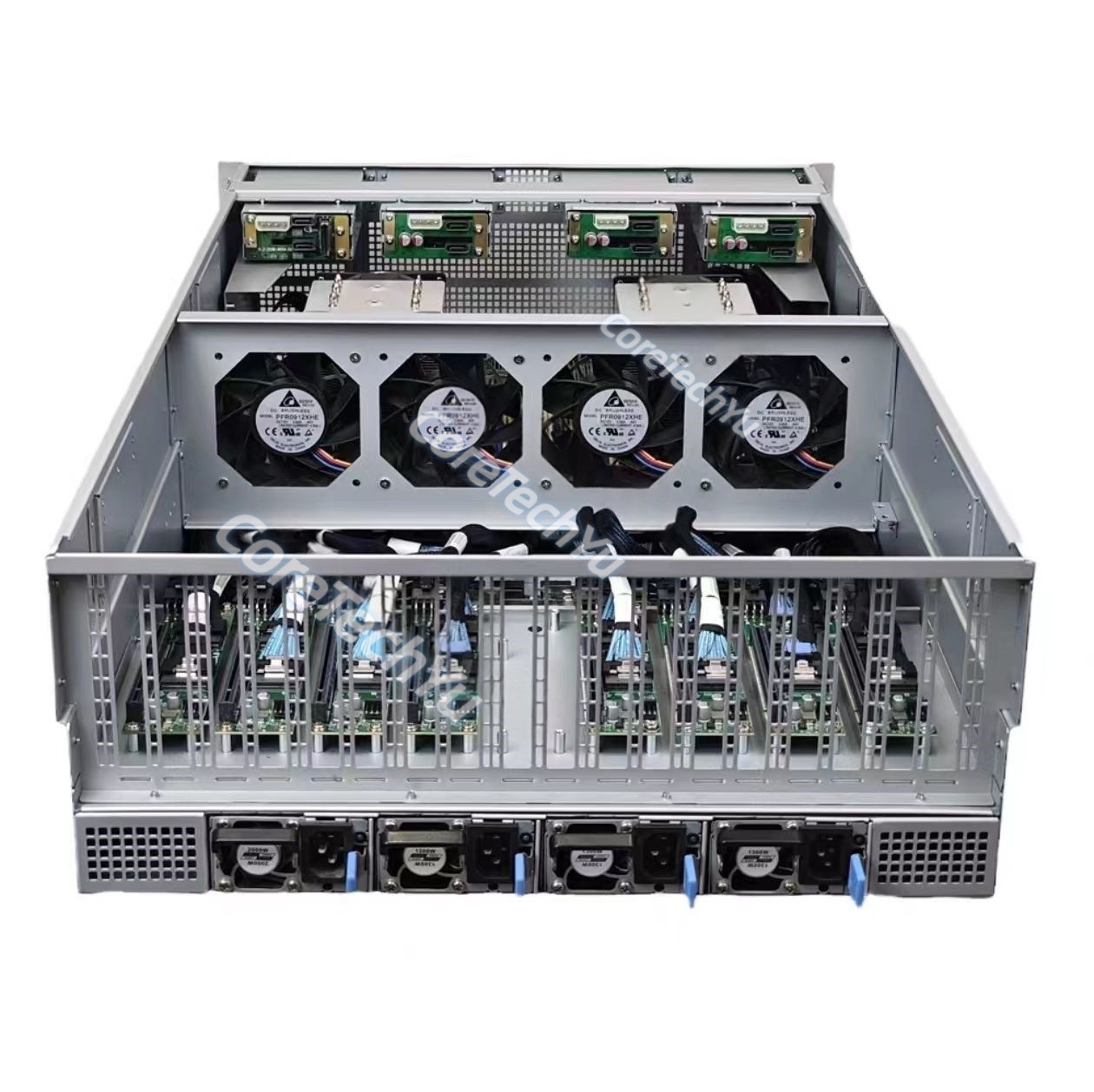 4U 8-GPU Server, AI Server with 8 GPUs featuring Full-Speed x16 Bandwidth PCIe4