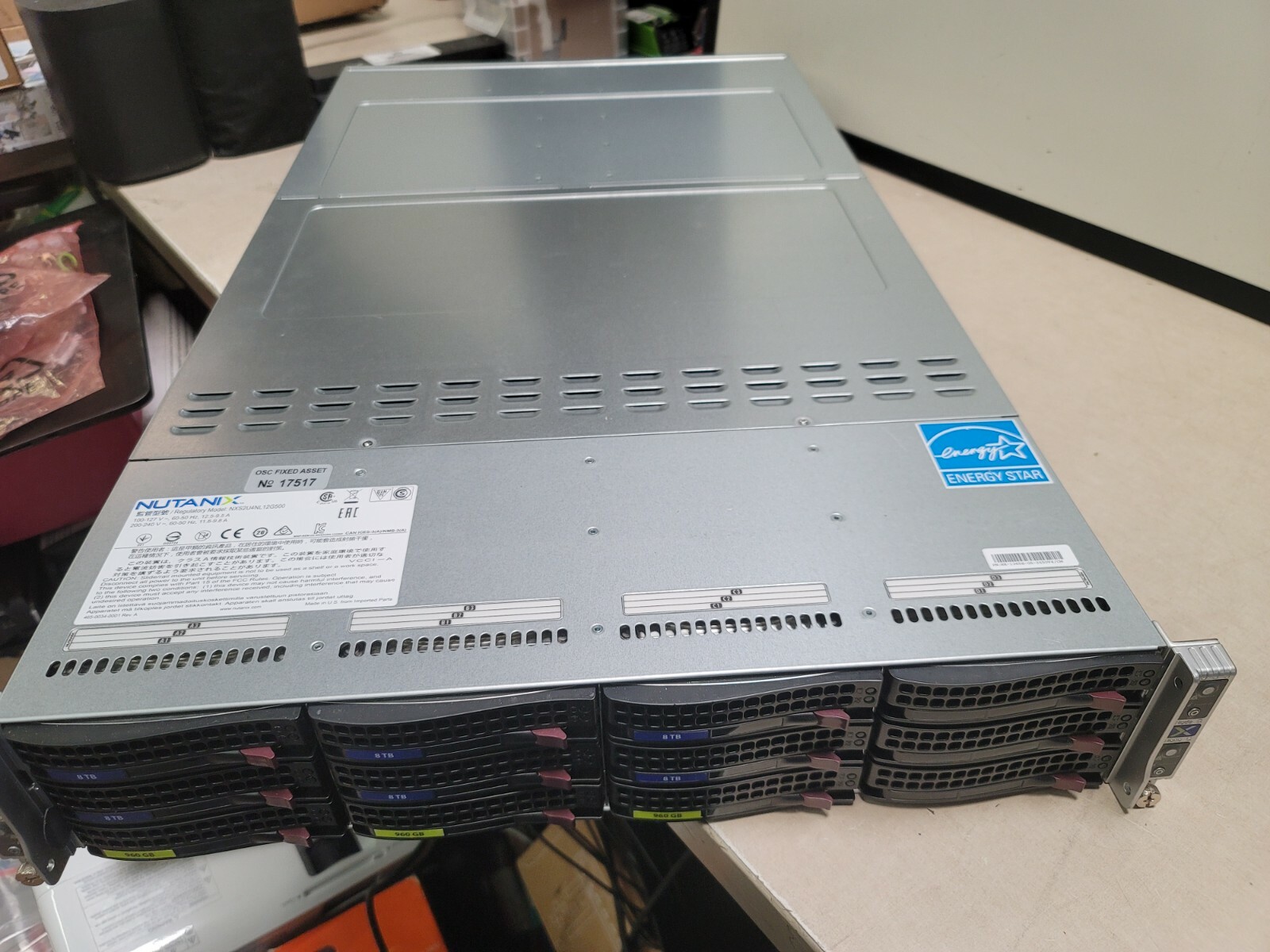 Nutanix Server Storage NX-1365S-G5-2650V4/CM NXS2U4NL12G500 48TB READ AD!