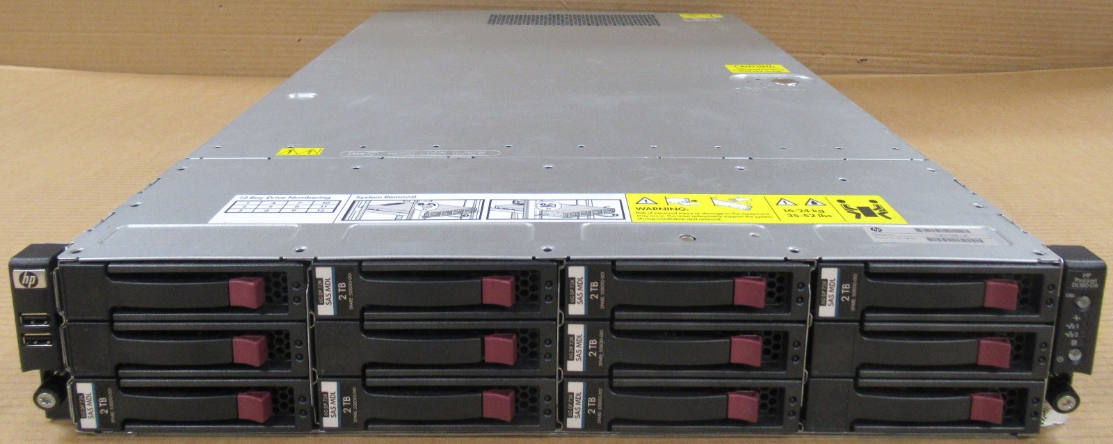 HP Proliant DL180 G6 1x E5620 4 Core 2.40GHz 12GB 14TB 2U Rack Server 507168-B21