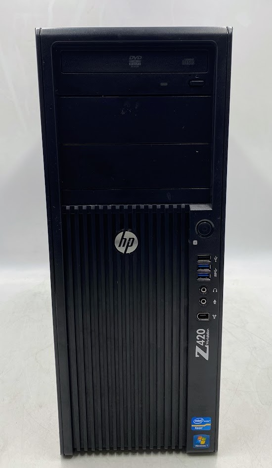 HP WorkStation Z420 Tower Server- No HDD, 8GB DDR3 RAM, E5-1650v2 CPU, No OS
