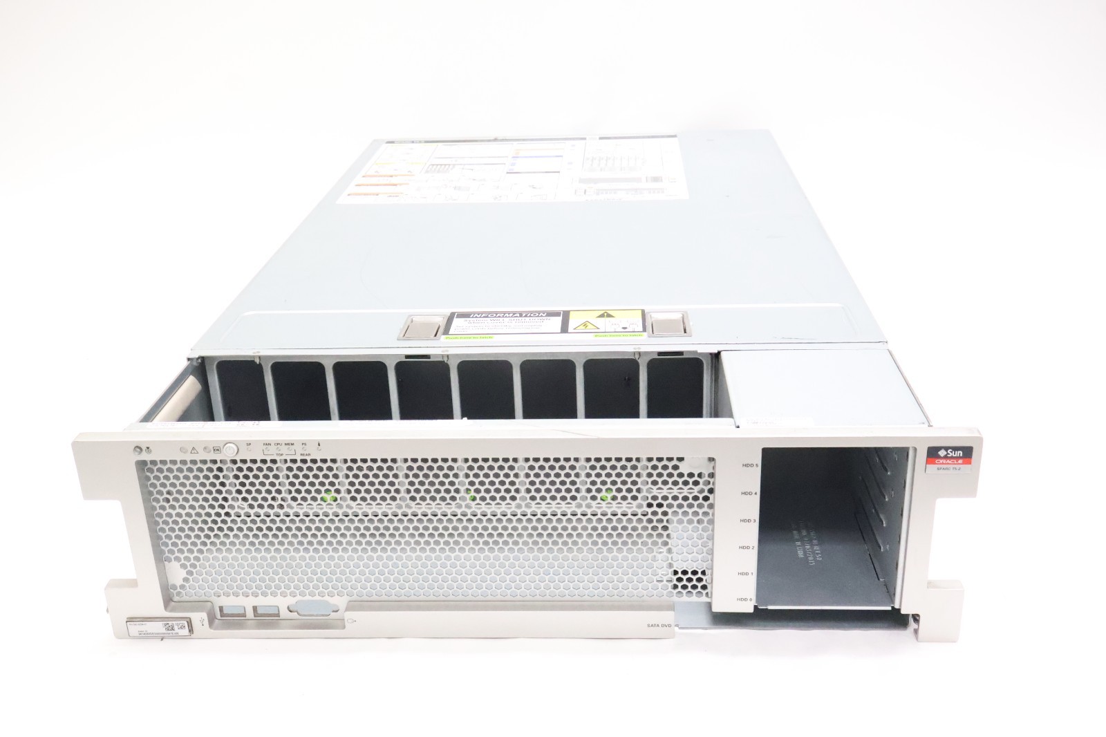 Sun Oracle SPARC T5-2 Empty Server Chassis JAFNA2 3U Rackmount USED