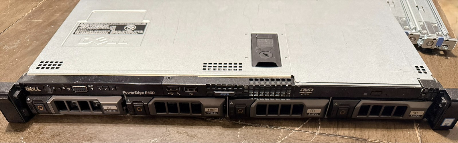 Dell PowerEdge R430 Server 2x E5-2620v4 2.10Ghz 16-Core 160GB RAM 4x 6TB SAS 12G