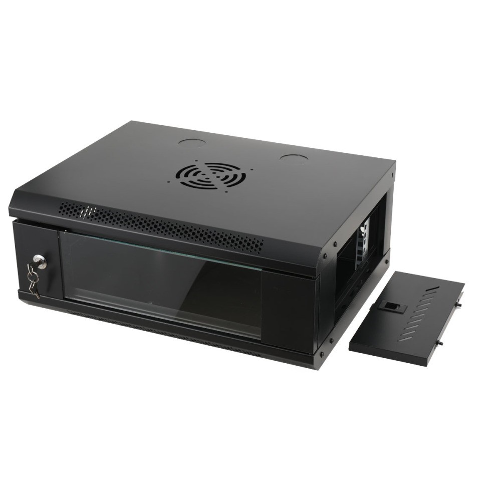 4U Server Rack Enclosure,Wall Mount Network Cabinet with Lock Door & 2 Keys