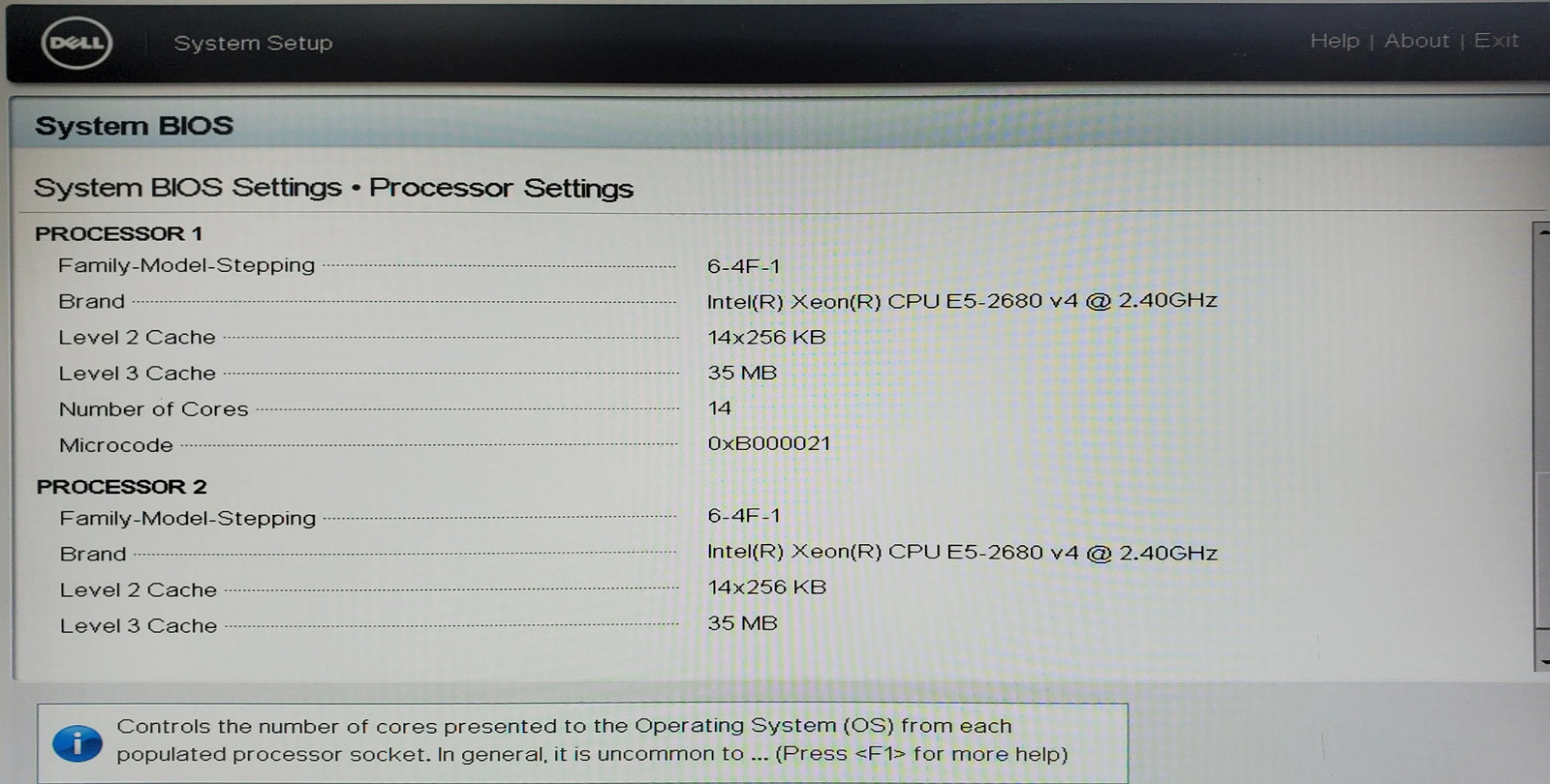Dell EMC VxRail E460 – 2x Xeon E5-2680 v4, 16GB DDR4, HBA330 Mini – No HDD