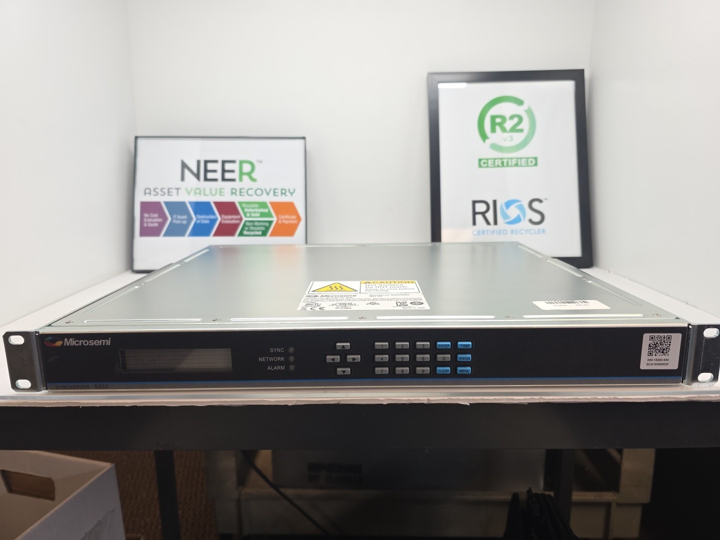 MicroSemi SyncServer S650 Time Server w/Dual Power – Fully tested & Working