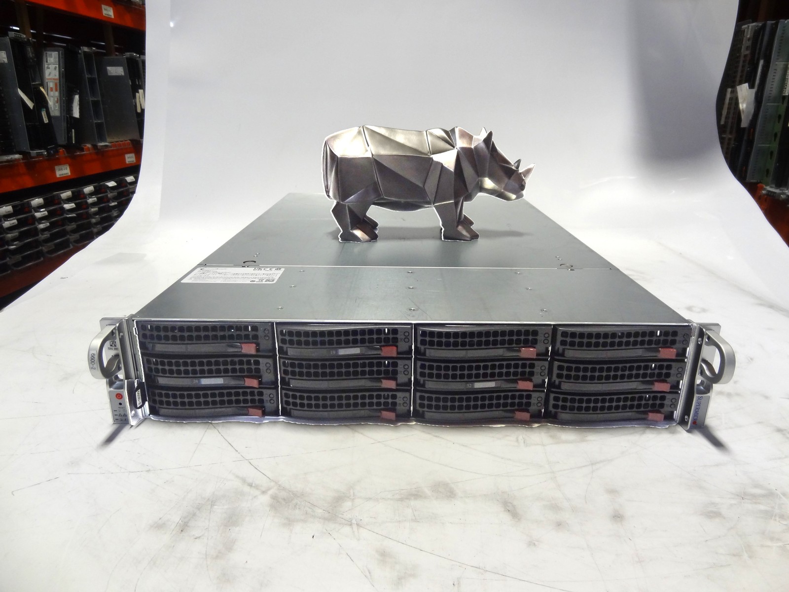 SuperMicro 620C-TN12R 2U 12 x 3.5in Server w/ X12DDW-A6, heatsinks, 2x PWS-802A-