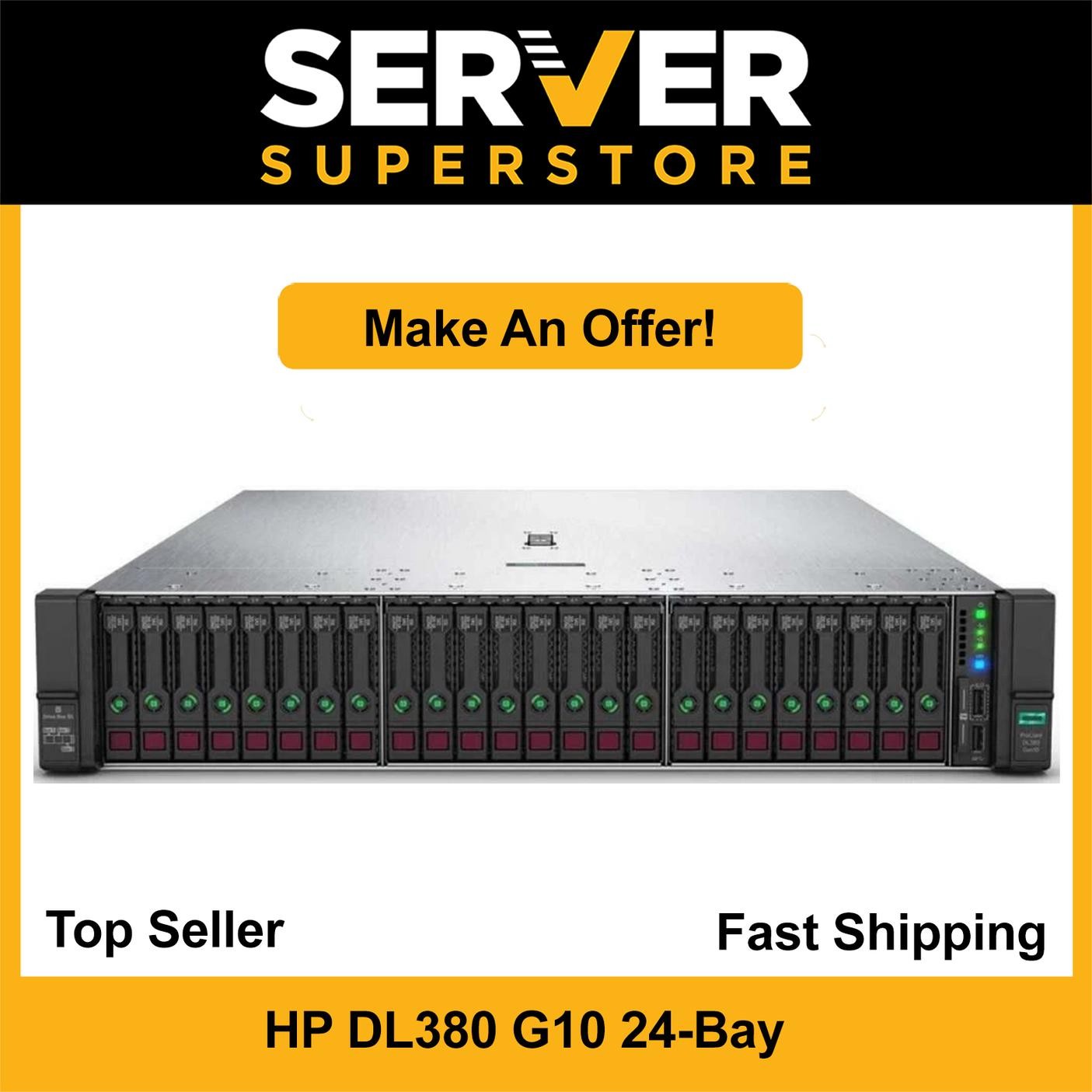 HP ProLiant DL380 G10 Server 2x Gold 6138 = 40 Cores P408i 768GB 2x NEW 1TB SSD