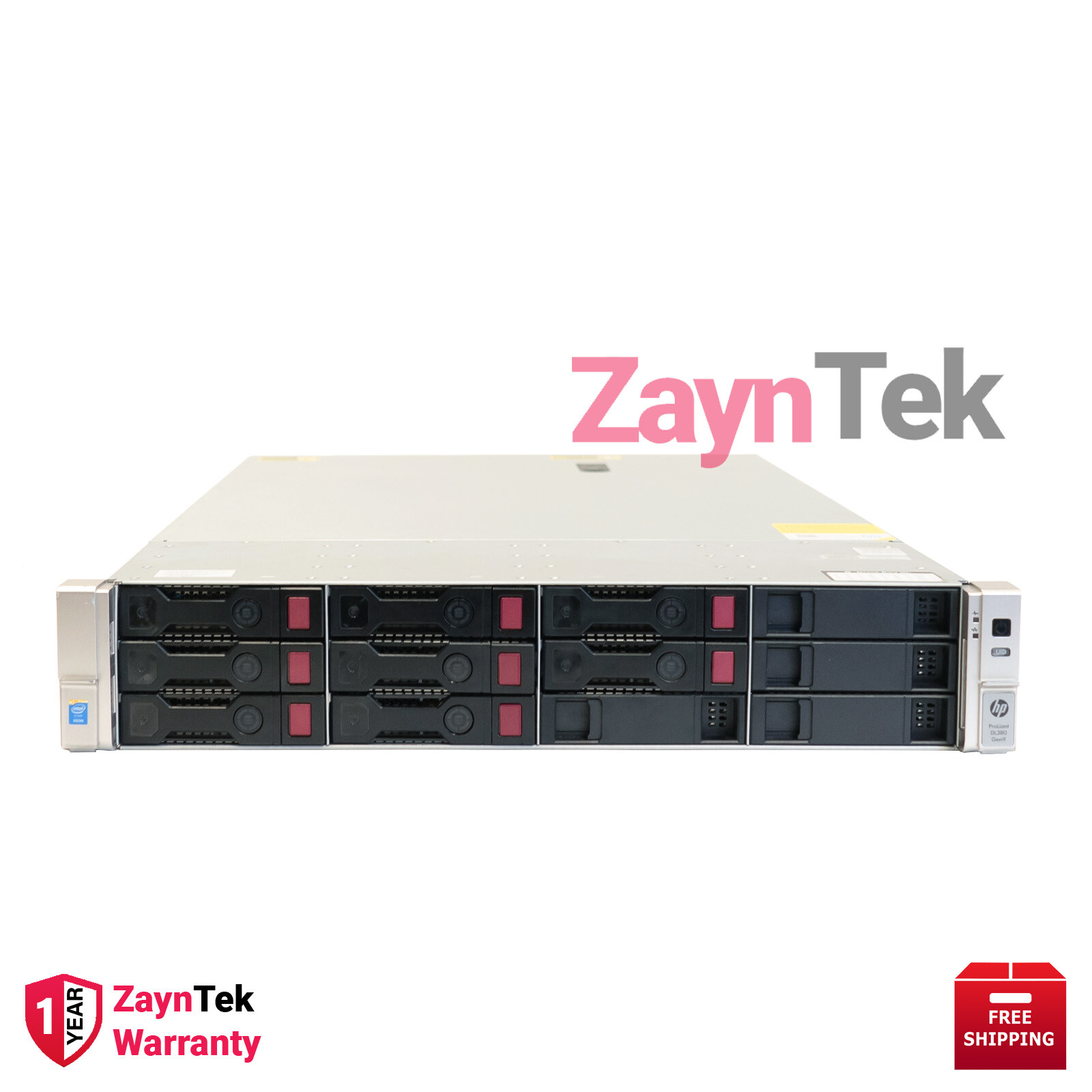 HPE PROLIANT DL380 G9 12LFF RACKSERVER 32GBDDR4 1xE52620v3 NEW HPE 24TB HDD 0 HR