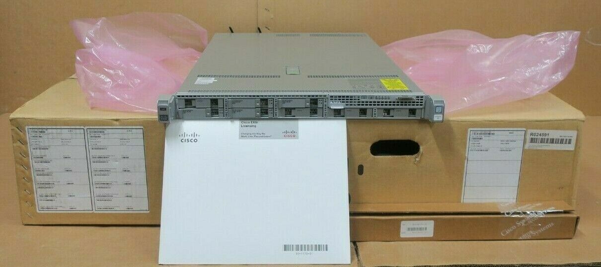 New Cisco HyperFlex HX220C M4 10C E5-2630V4 2.2GHz 112GB 3.6TB + SSD UCS Server