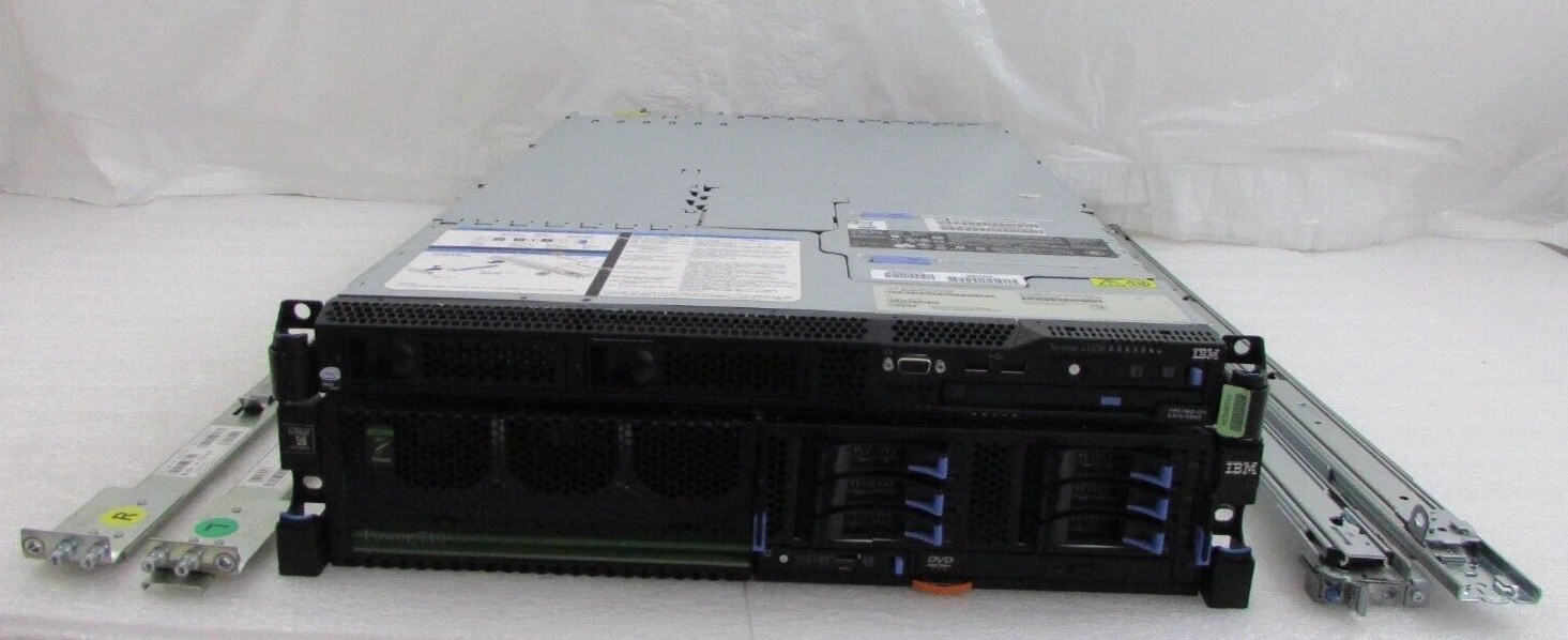 IBM Power 710 8231-E1D 3.0GHz 64GB 6x HHD + 7042-CR4 HMC 1GB 250GB Servers