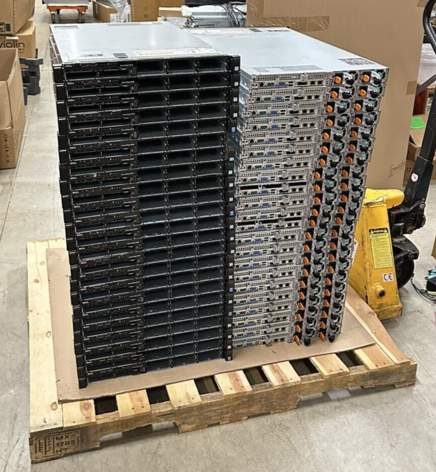 Lot of 30x Dell R630 2x Xeon E5-26XX No CPU/RAM 2x 1100w PSU H730P iD8 Ent RPS