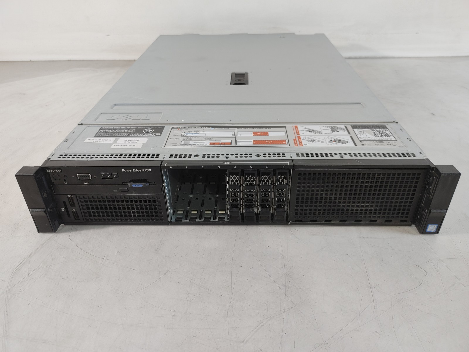 Dell PowerEdge R730 2.40 GHz Intel Xeon E5-2620 v3 32 GB DDR4 Server No