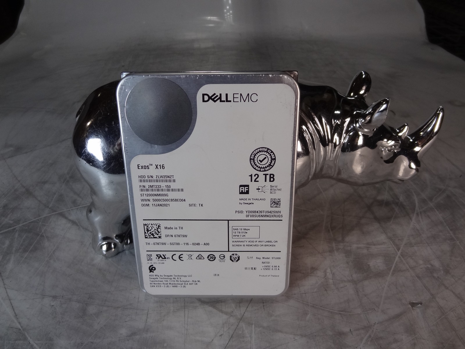 7KT9W DELL 12TB 3.5IN SAS HDD (12G 7.2K NL 512E)