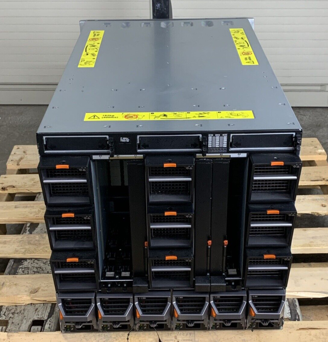 Dell PowerEdge M1000E 16x Slots Blade Server W/ 6x Power Supplies