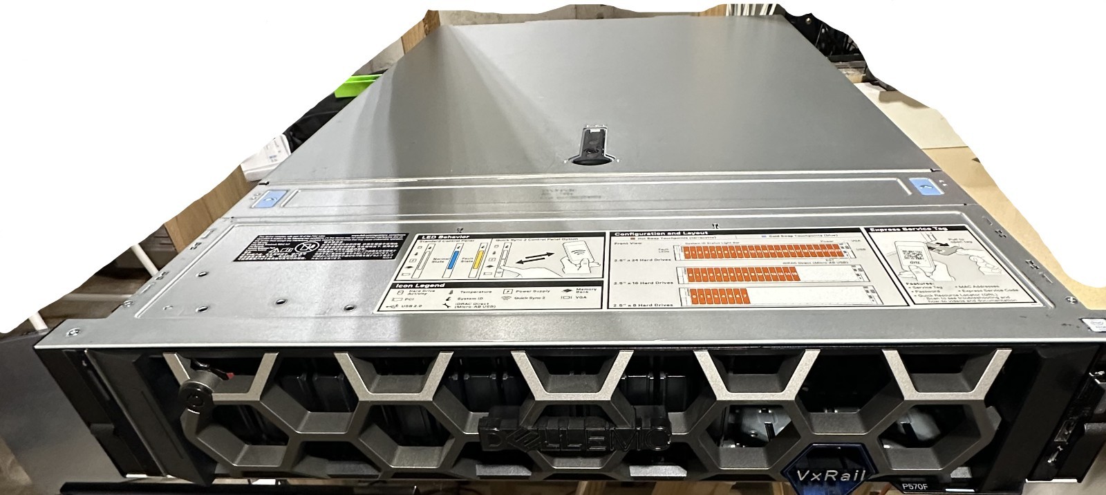 DELL VxRAIL P570F (R740XD) 24 SFF SERVER, 2 x Silver 4110, 16GB Ram, 2x 25Gb NIC