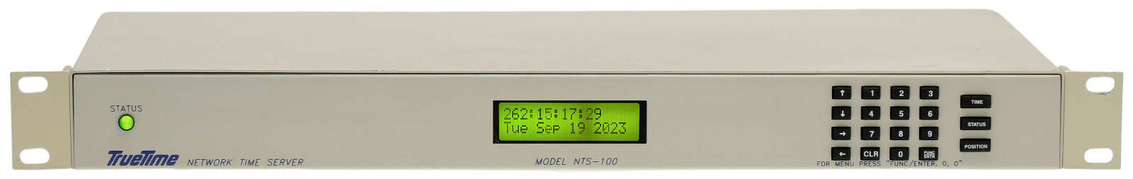 TrueTime Symmetricom NTS-100i GPS NTP Network Time Server Master Clock IRIG-B