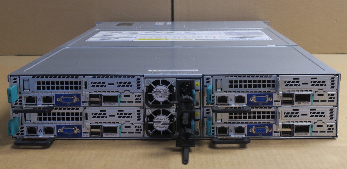 Intel H2312JFKR 4 Node Servers 8 x Eight-Core XEON E5-2680 512GB 2U Rack Server