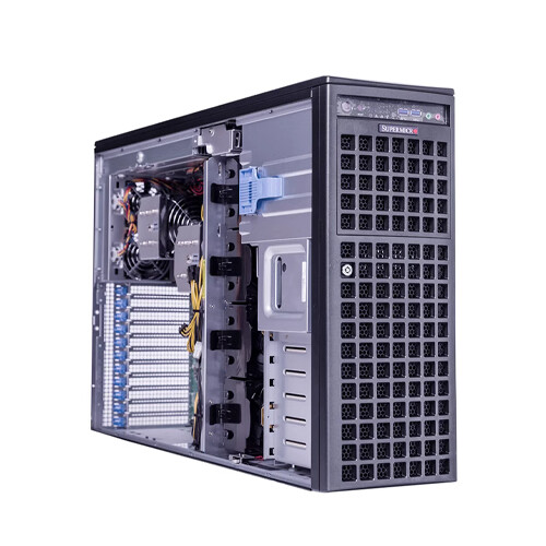 Supermicro SYS-740GE-TNRT Server 8X3.5″ 2X 2200W PSU Support LGA-4189 CPU 5X GPU
