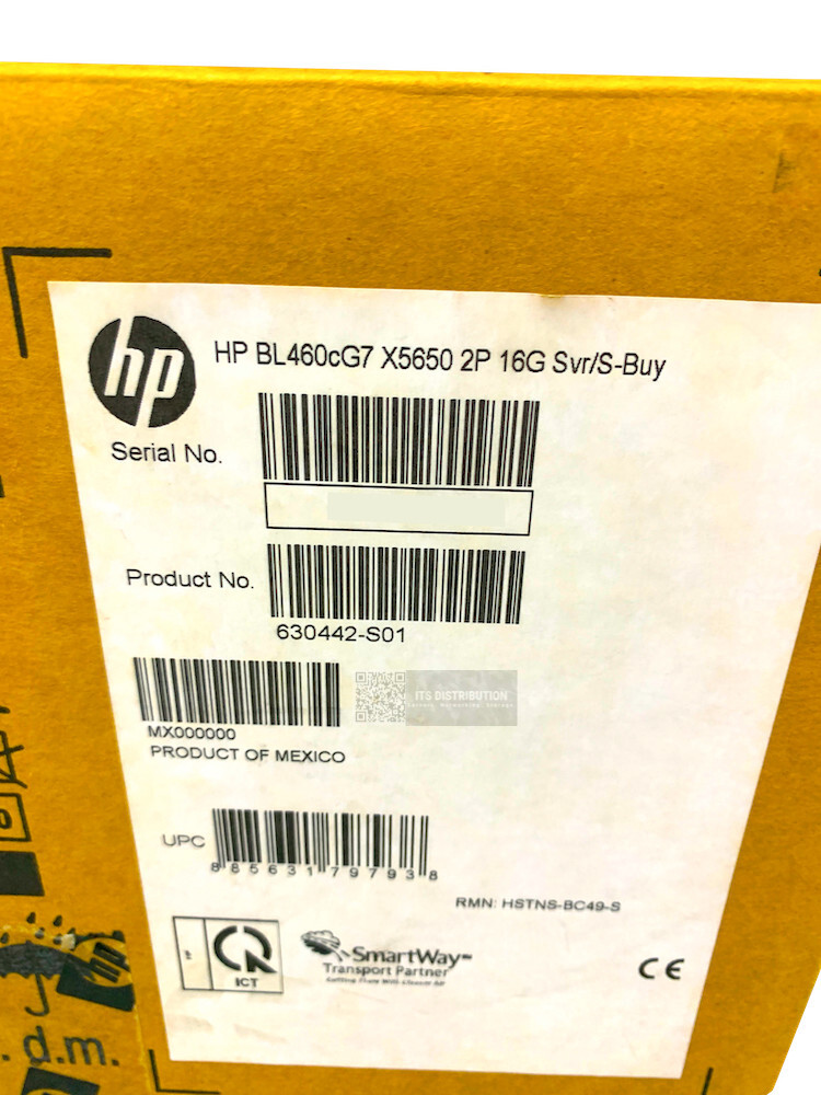 630442-S01 I Open Box HP ProLiant BL460c G7 X5650 2.66 GHz 16G 2P Blade Server