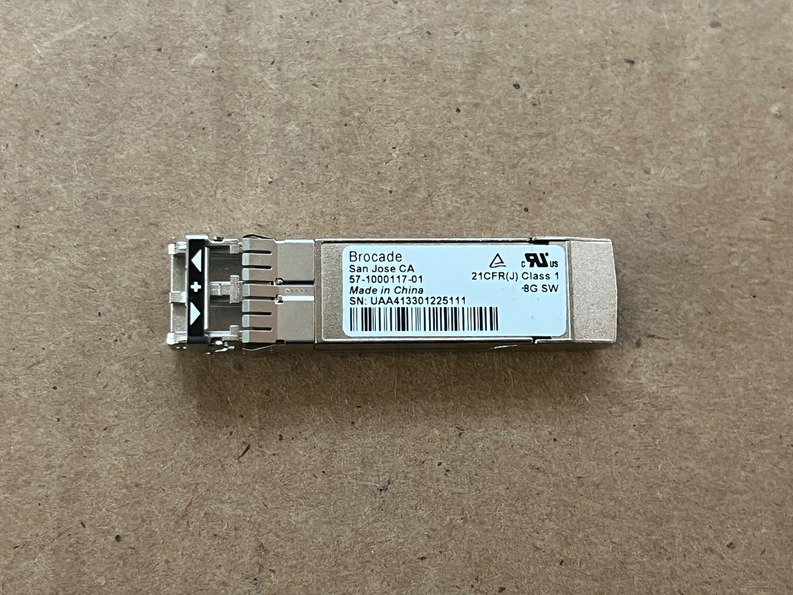 Lot of 62 Brocade 8G FC SW SFP 850nm LC Transceiver 57-1000117-01