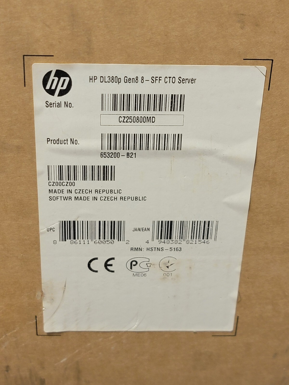 HP ProLiant DL380p Gen8 SFF CTO Server Assy 653200-B21 w/5x300GB SAS 653960 NEW