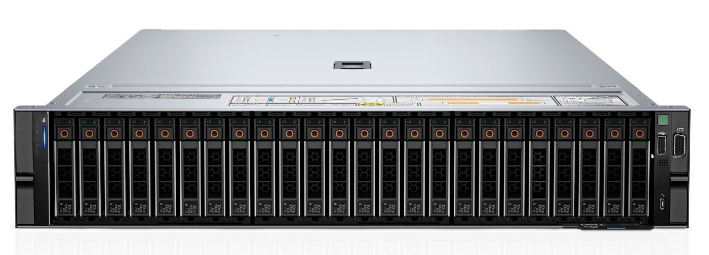 Server Dell R7625 24×2.5″ NVMe EPYC 9124 1024GB H755N BOSS-N1 4×1.92TB 2x25GbE