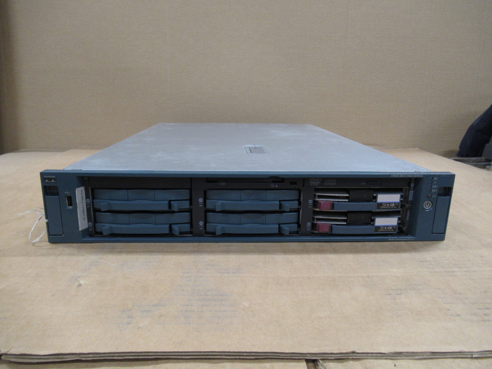 Cisco MCS-7835-H1 MCS 7800 Series Media Convergence Server 3.40GHz 2GB 2x 72.8GB