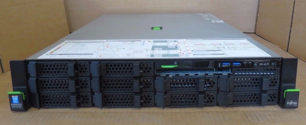 Fujitsu Primergy RX2540 M1 2x Xeon Quad Core E5-2623V3 3.00GHz 32GB Rack Server