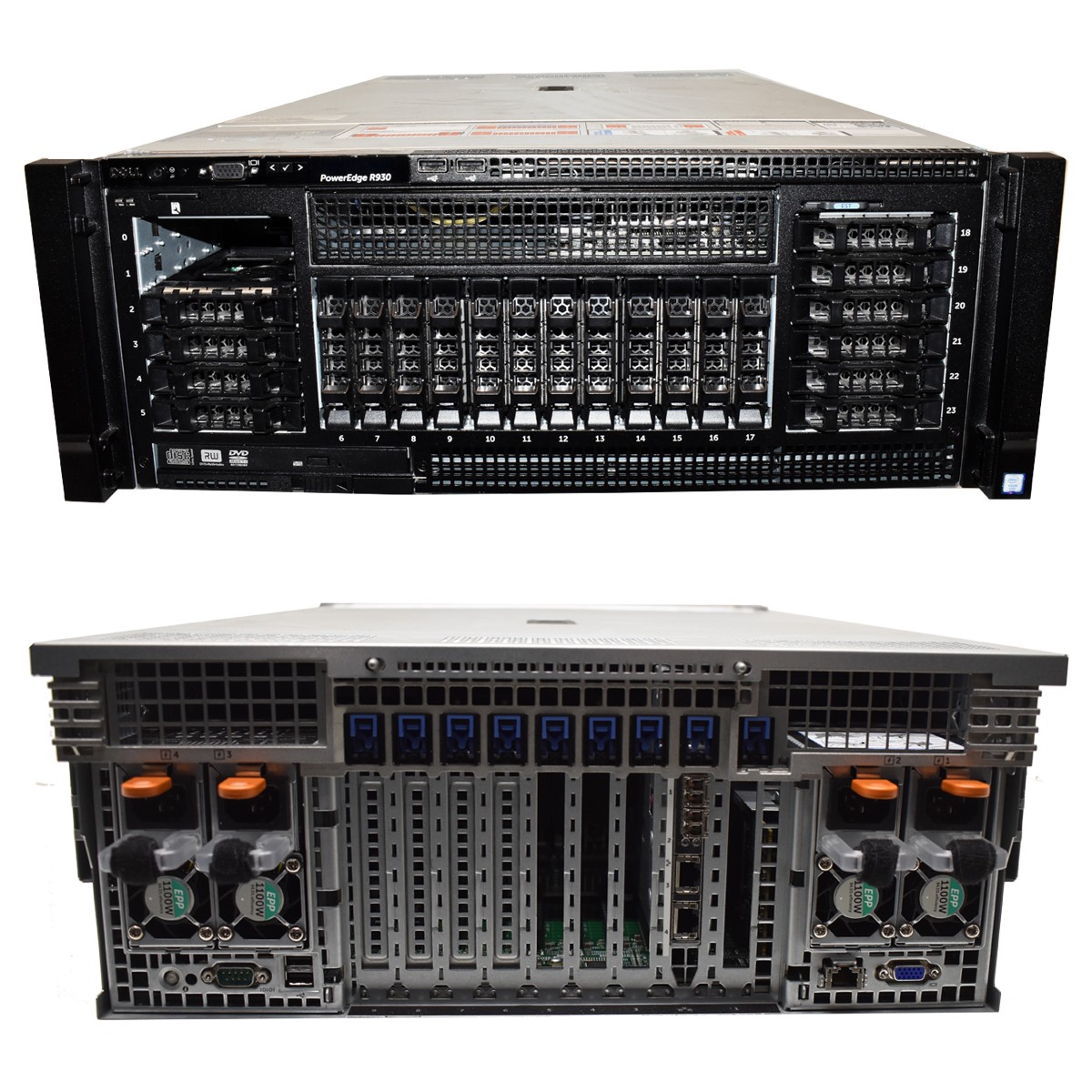 Dell PowerEdge R930 Server 4x E7-4820 V3 10-Core 0 RAM PERC H730p 24x SFF 2.5″