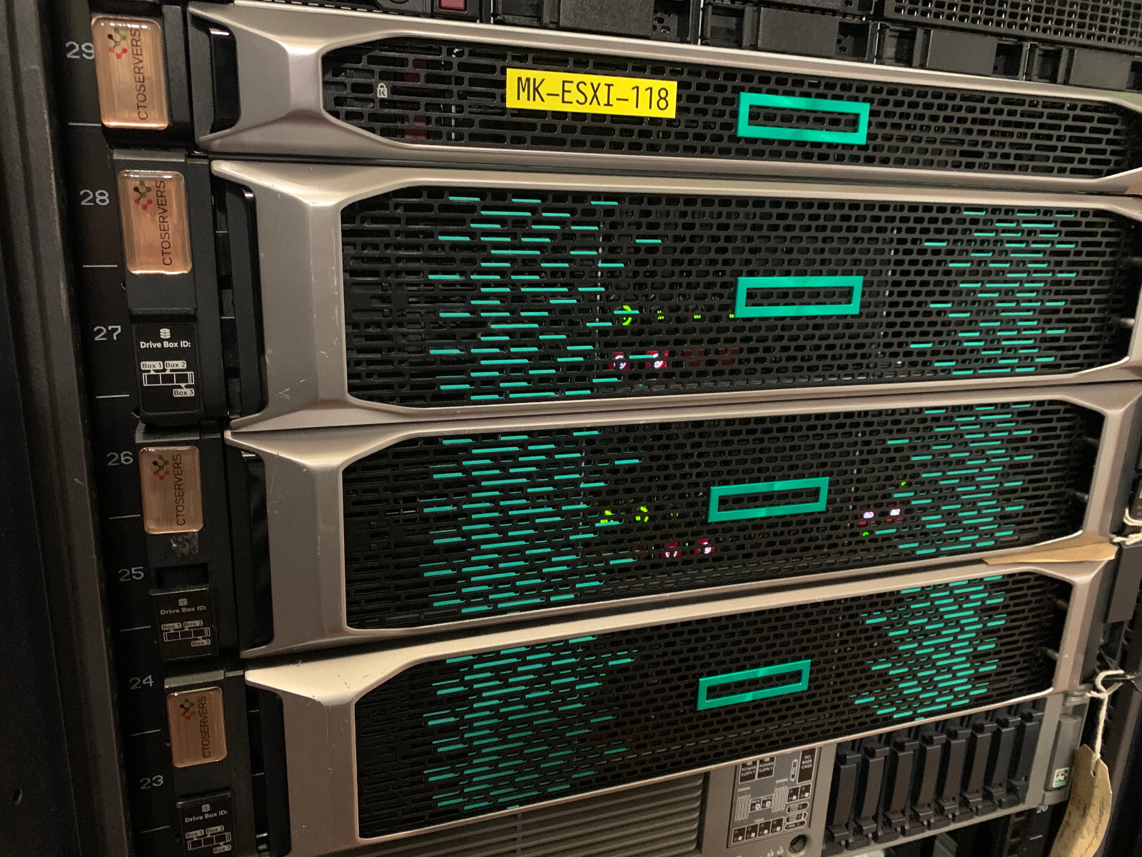 3-Nodes Proxmox ESXi Cluster HPE Gen10 6x Gold 6152 132 Cores/264T ZFS ceph NVME