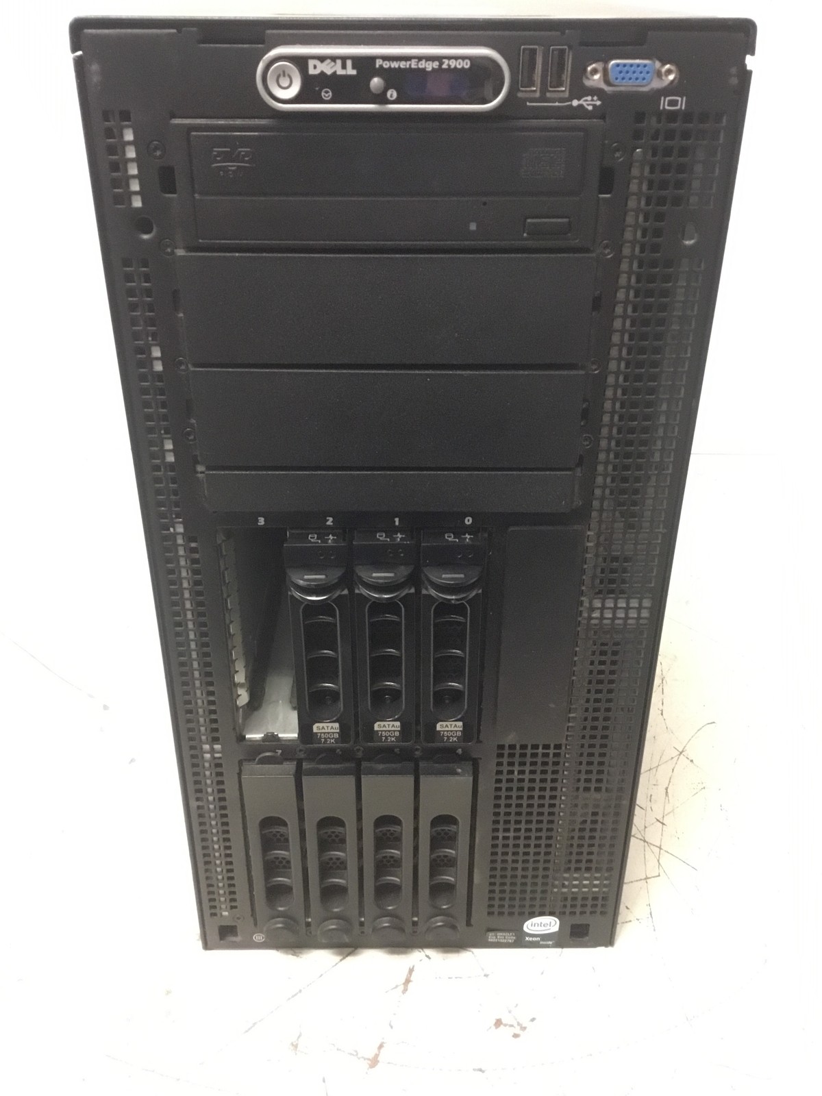 Dell PowerEdge 2900 Server EMC01 2x Xeon X5450 3.00GHz PERC 6/i DVD-Rom No HDD