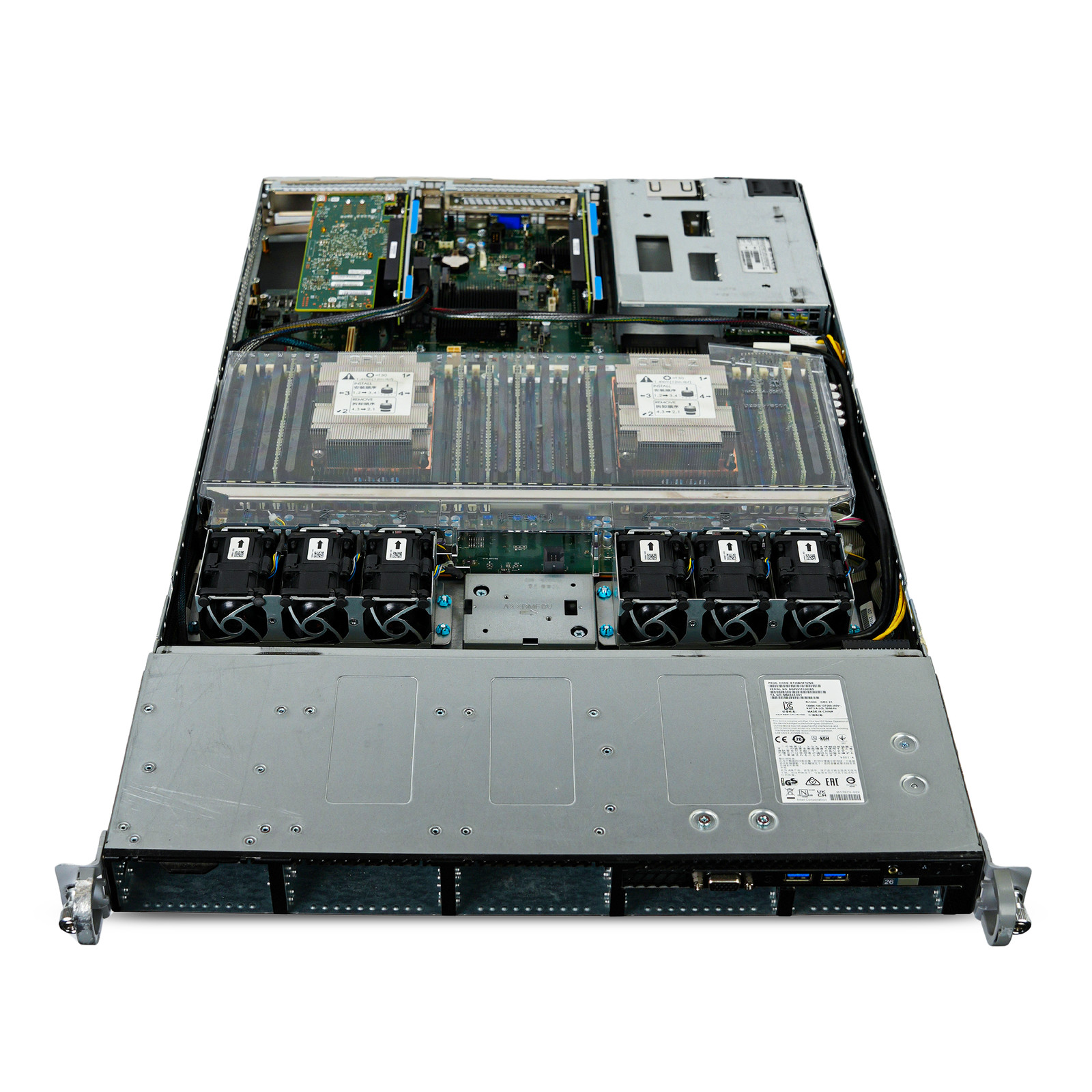 Intel 1U Rack Server 2x Xeon Gold 5120 2.2GHz 128GB DDR4 ECC – R1208WFTZSR