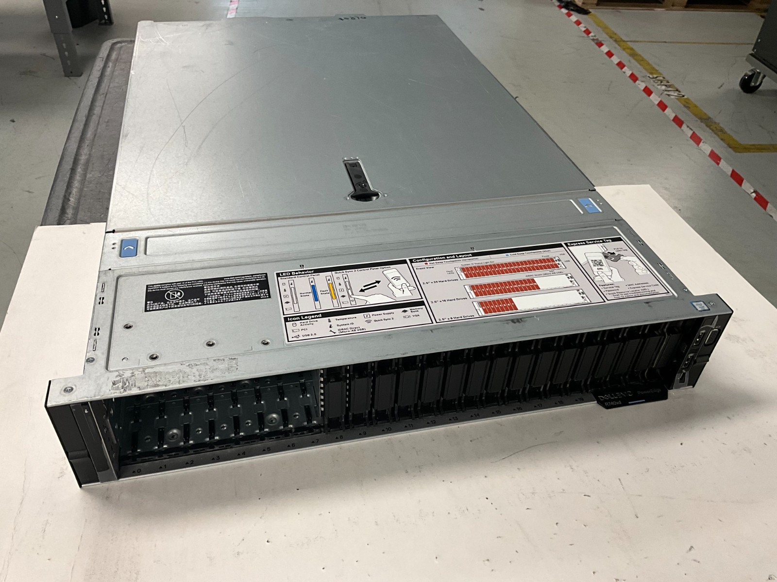 DELL PowerEdge R740xd 256gbx2 silver 4214 x2 CPU 12CORE 192GB RAM SERVER 6BDRN23