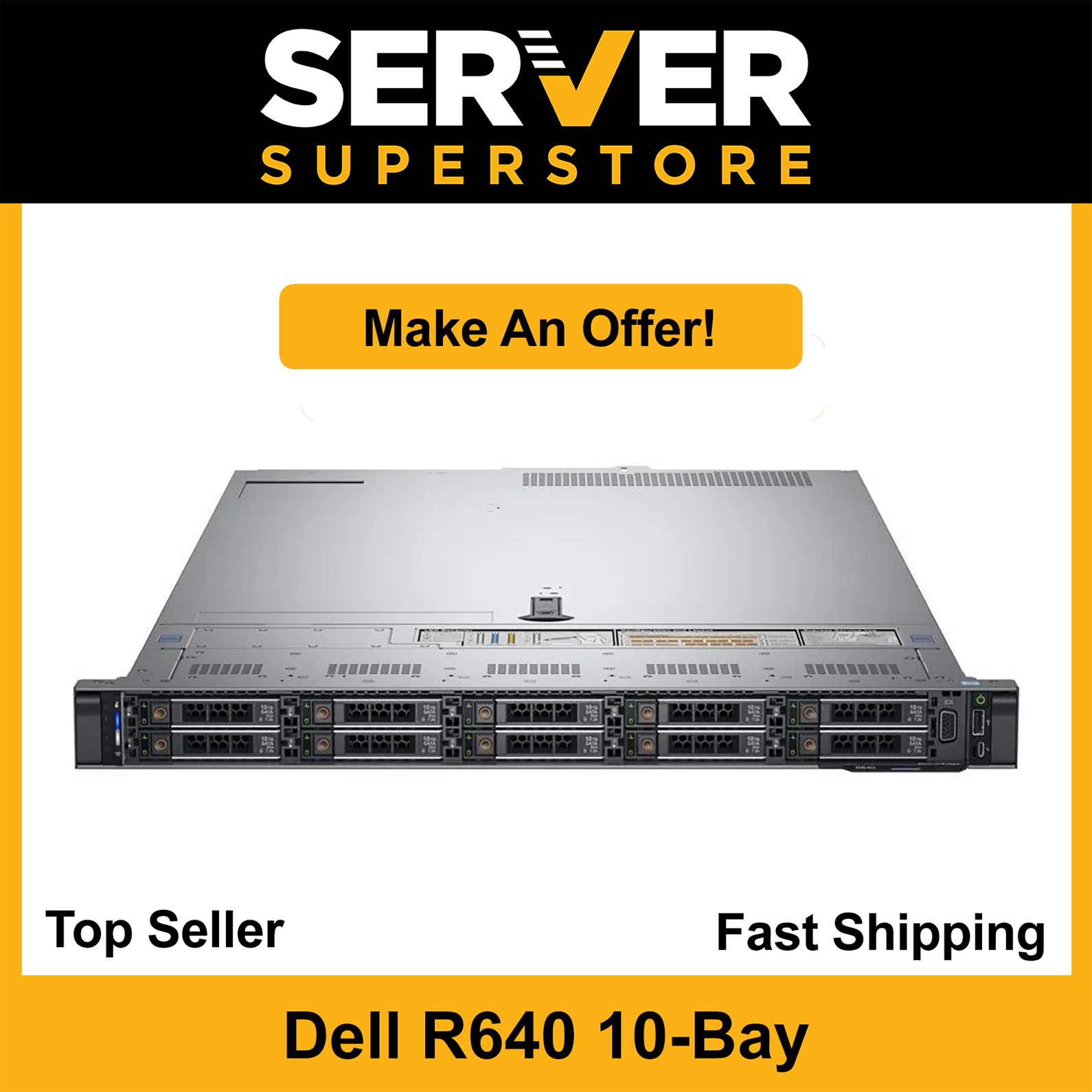 Dell PowerEdge R640 Server 2x Gold 6152 = 44 Cores H740P 256GB RAM 4x 1.2TB SAS