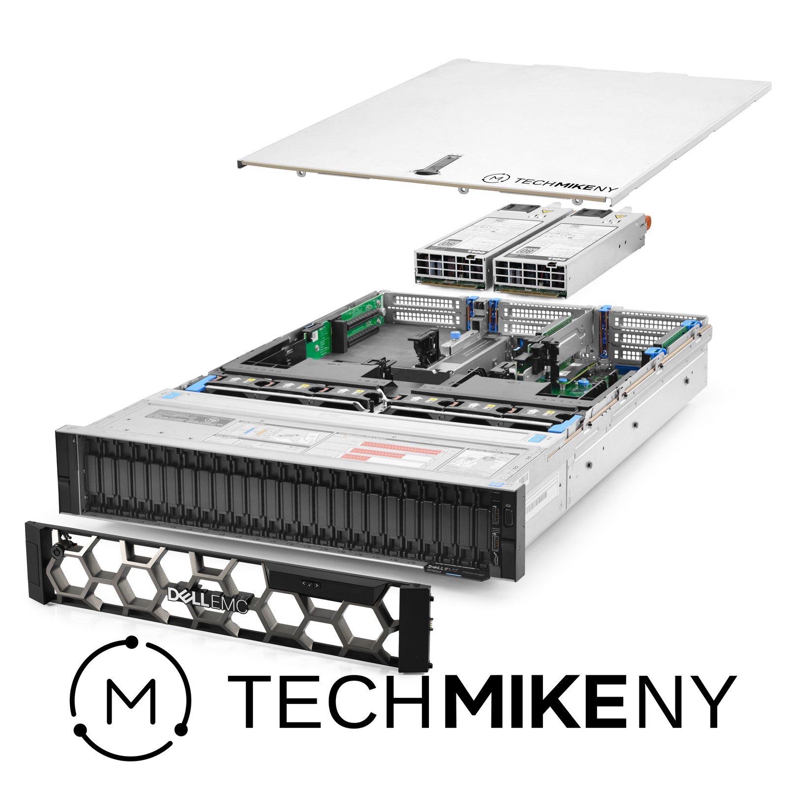 Dell PowerEdge R740xd Server 24-Bay 12-NVMe 2.40Ghz 48-Core 256GB RAM 7.7TB SSDs