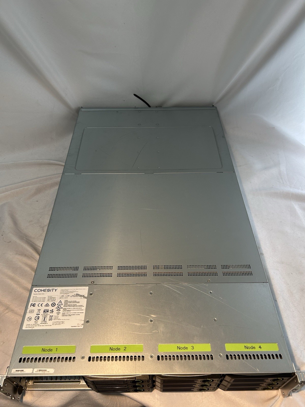 Cohesity C4500-SFP-1 w/1 Node 2x Silver 4208 CPUs No RAM No Drives – Dual AC PWR