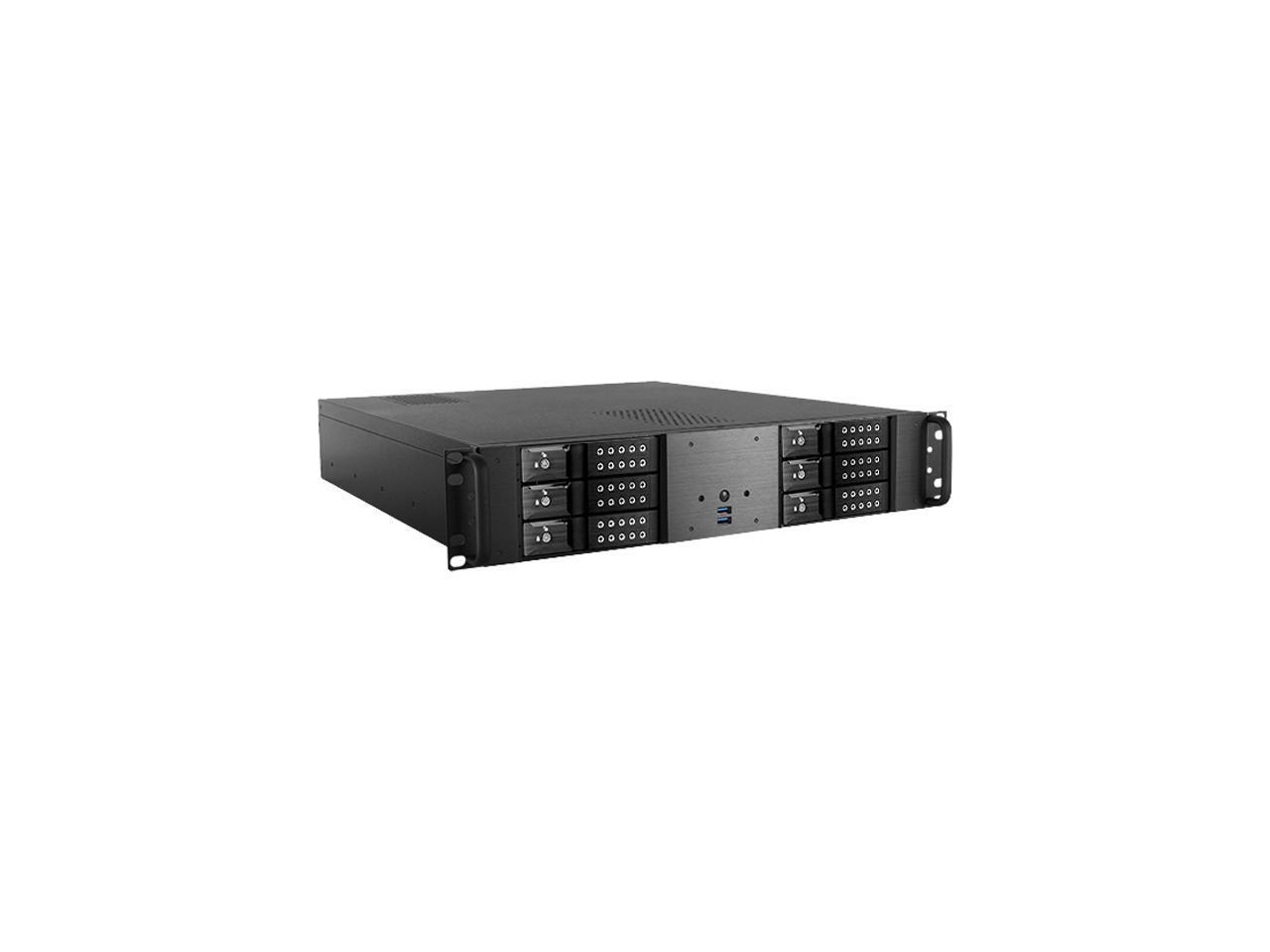 iStarUSA D-260HNBK-C246-1 2U Rackmount Server Barebone – Black LGA 1151 Intel C2