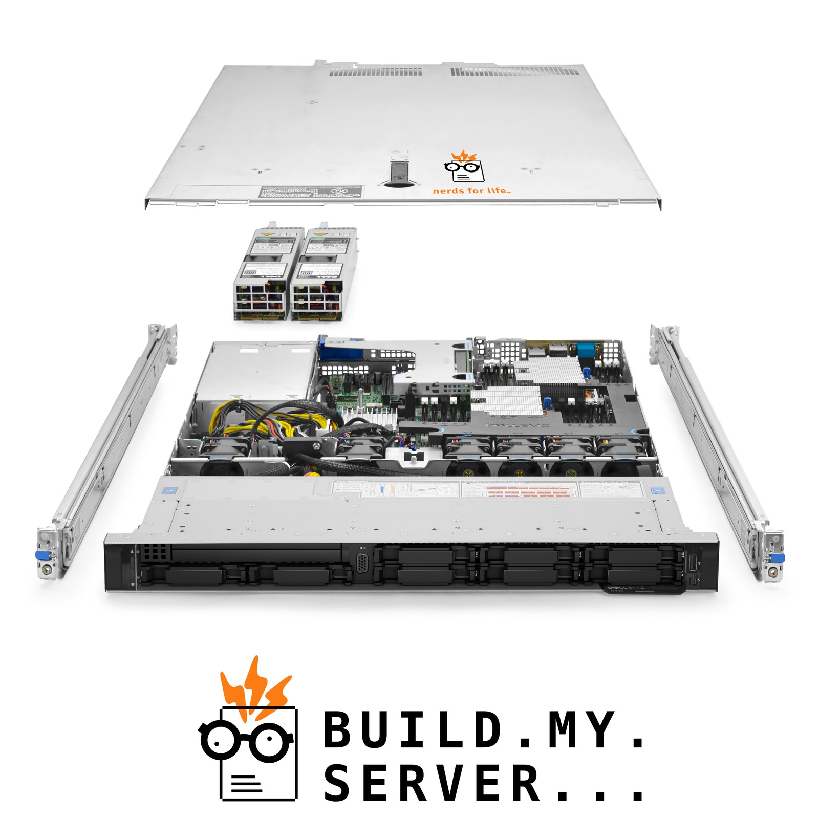 Dell PowerEdge R440 8-Bay SFF Server 3.80Ghz 8-Core 96GB RAM 7.7TB Storage