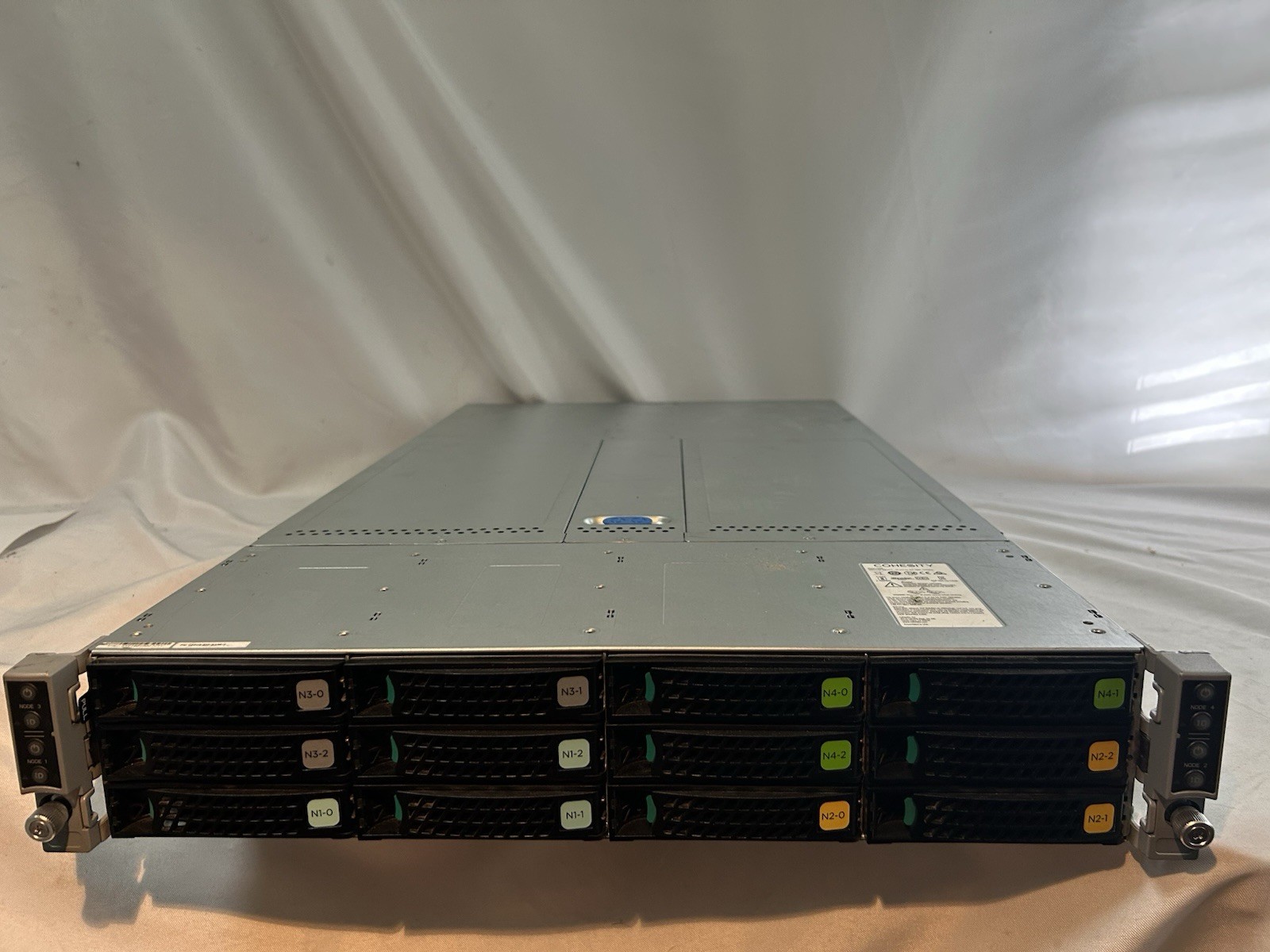 Cohesity C2505-SFP-BASE-4 4-Node S2600T SAS w/ 6 x8TB Drives 256GB RAM 8xE5-2620
