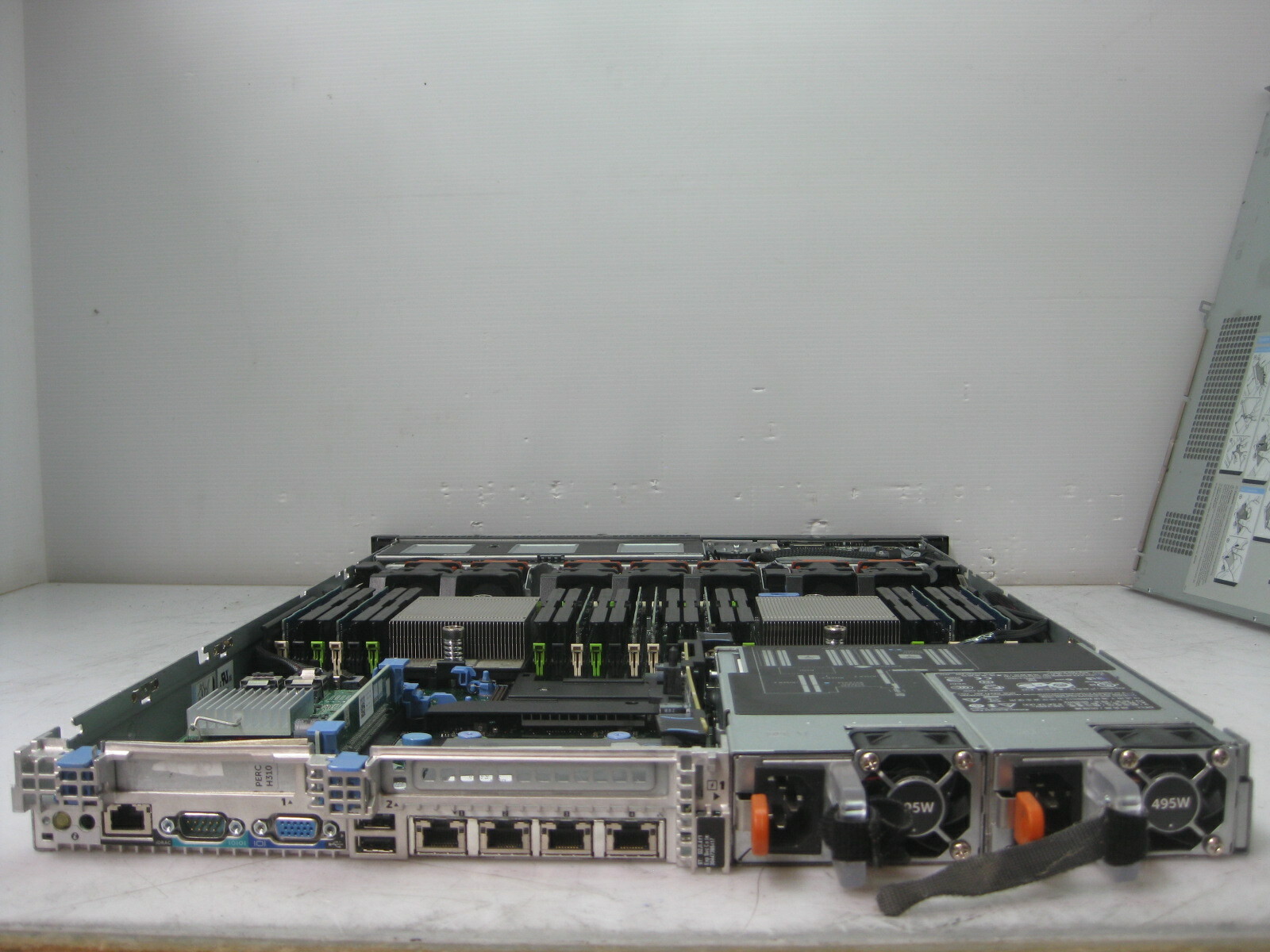 USED DELL PowerEdge R620 SERVER 2x E5-2603 4C@1.8GHz 16GB RAM PERC H310 2x 250GB