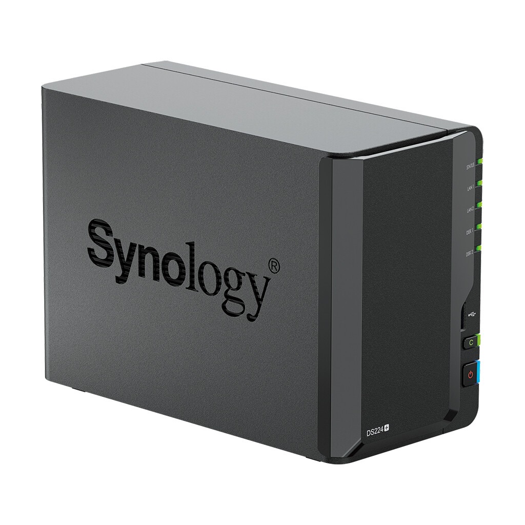 Synology DiskStation DS224+ NAS Server with Celeron 2.0GHz CPU, 44TB HDD Storage