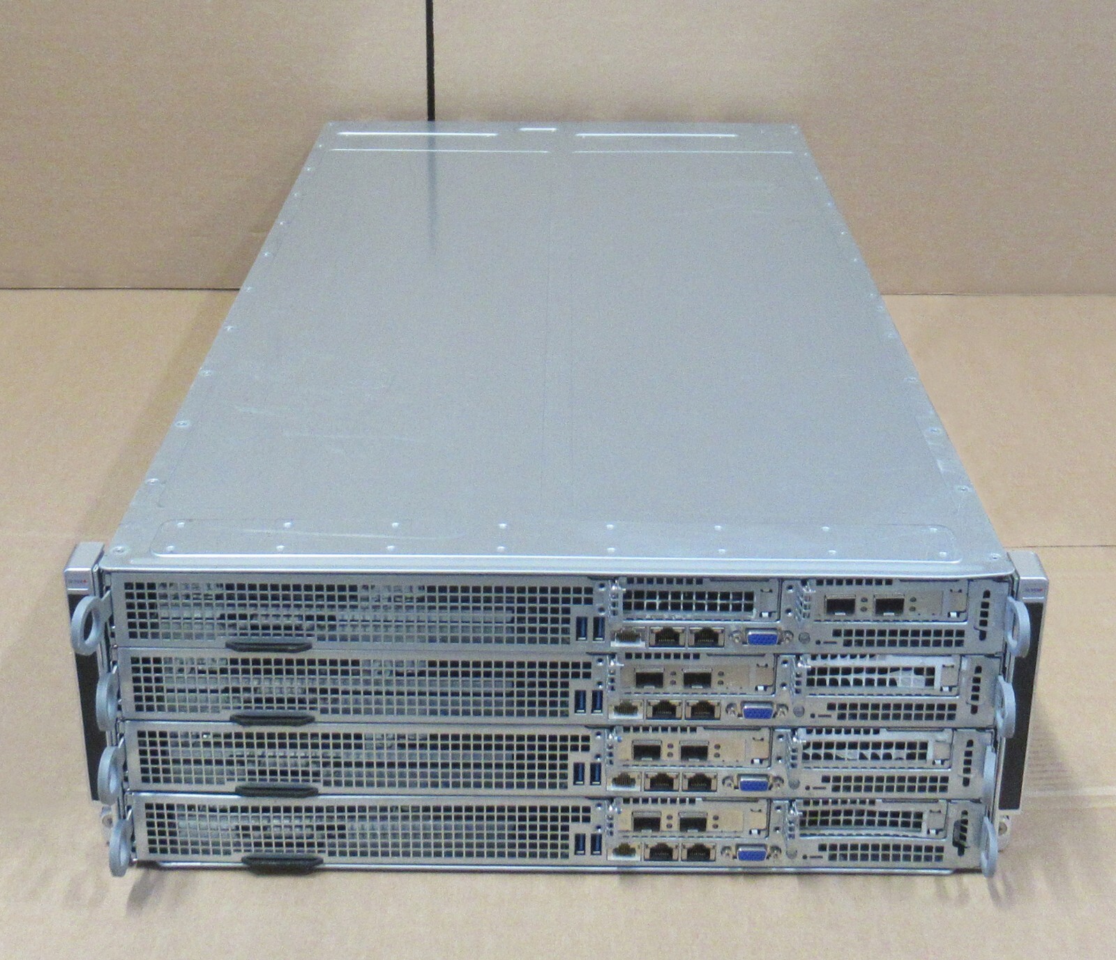 Supermicro SuperServer F618H6-FTL+ 4x Node 8x Intel Xeon CPU 4U Rackmount Server