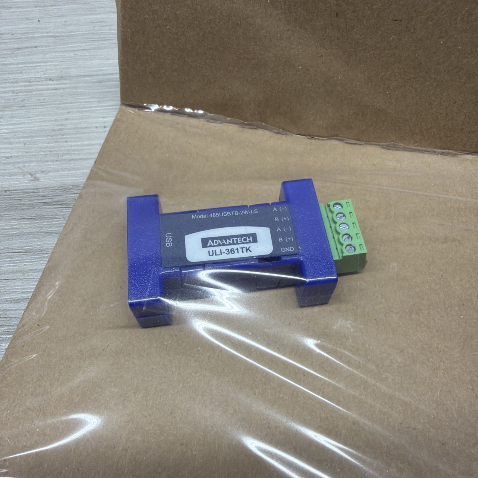 Advantech BB-485USBTB2WLS-A Serial/USB Data Transfer Adapter / Converter, New