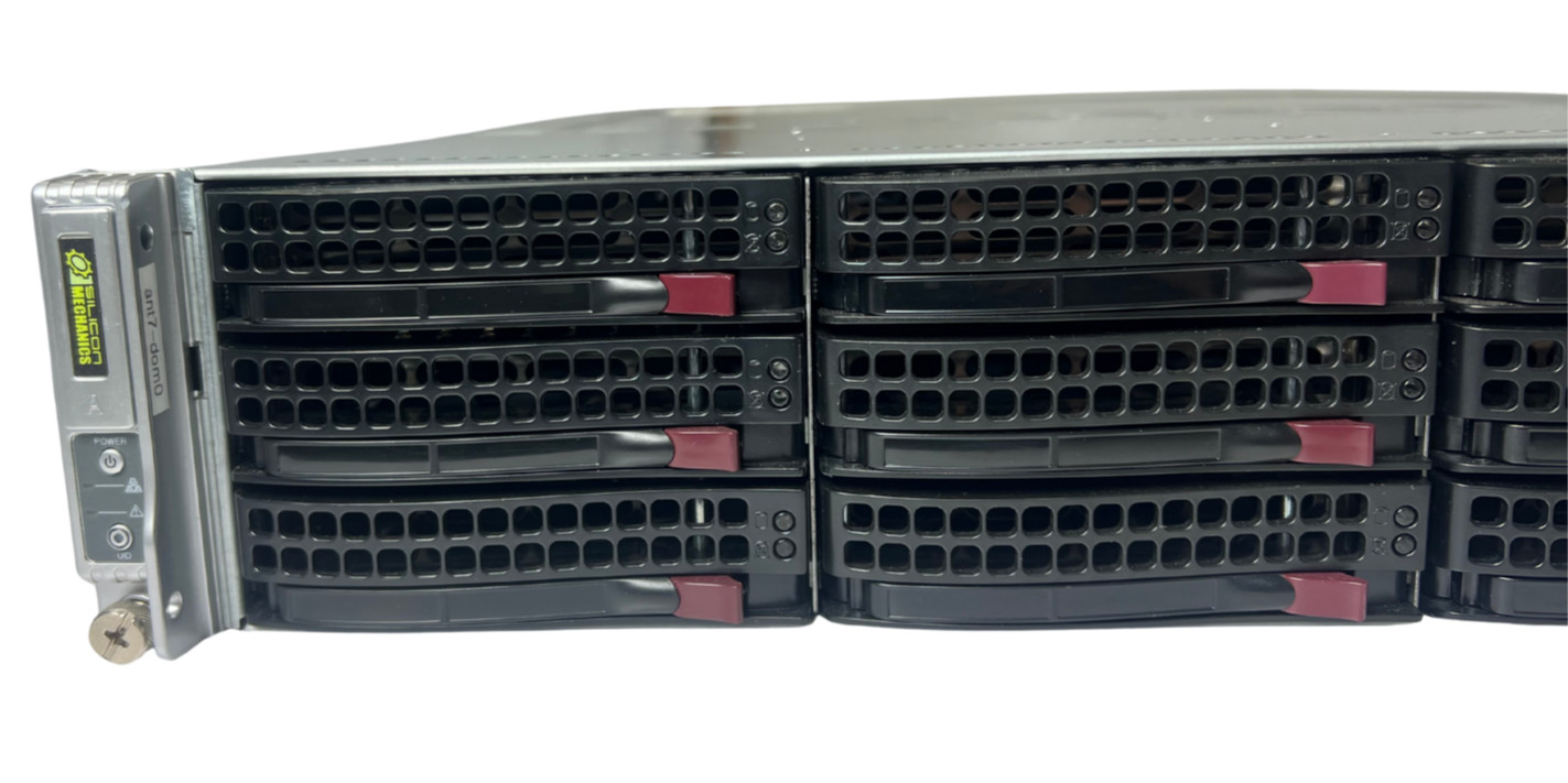 Supermicro CSE-827 2x H8DGT-HF/H8DGT-HIBQF 4 x AMD 6128 @2.0GHz, 32GB Mem Each