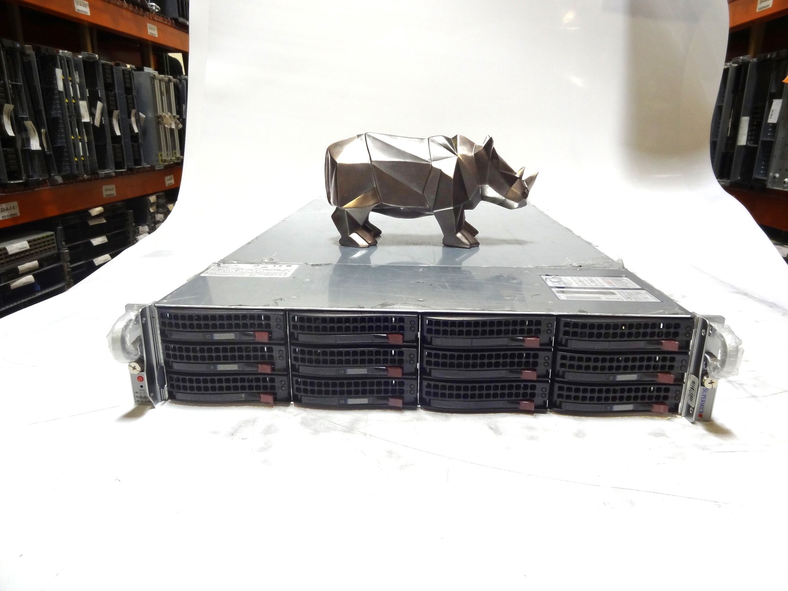 SuperMicro 6029U-E1CR4 2U 12 x 3.5in Server w/ X11DPU, DUAL PSU, TRAYS