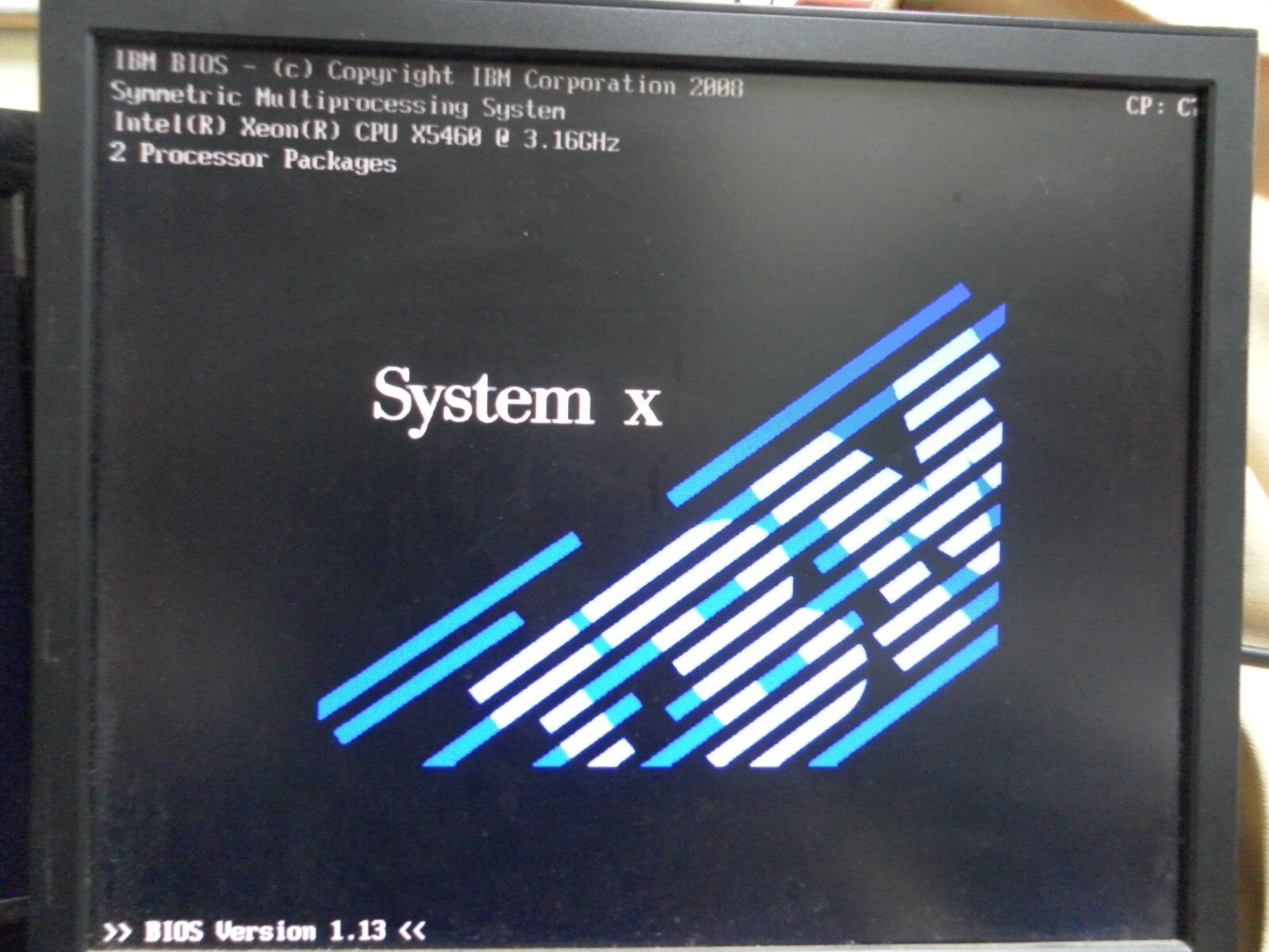 IBM System x3650 SERVER 2xCPU 3.1GHz 12MB CPU CACHE 16GB RAM NO HDD TURNS ON
